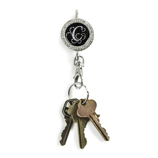 Alexx Finders Key Purse 01B-Mono C Bling Monogram C Finders Key Purse Black Alexx Finders Key Purse 01B-Mono C Bling Monogram C Finders Key Purse Black